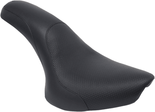 SADDLEMEN 0802-0851 Profiler™ Basketweave Seat - Black - Softail '00-'05 — image 1 of 2