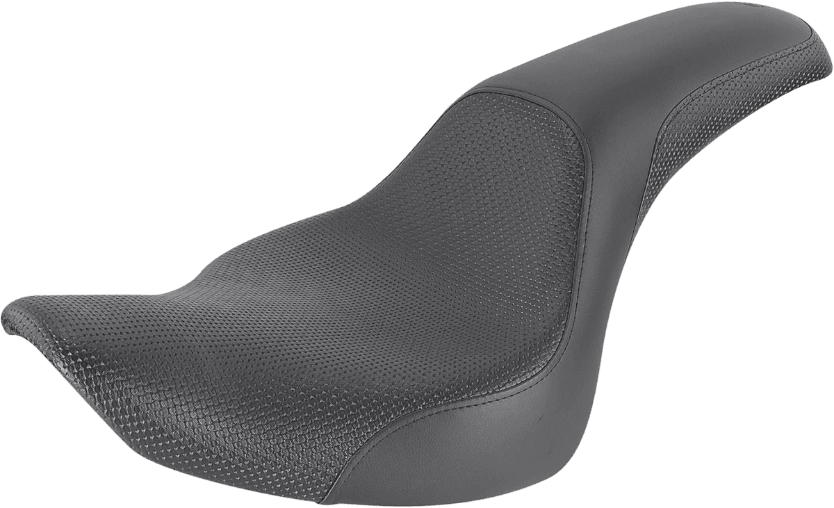 SADDLEMEN 0802-0853 Profiler™ Basketweave Seat - Black - FB '07-'17