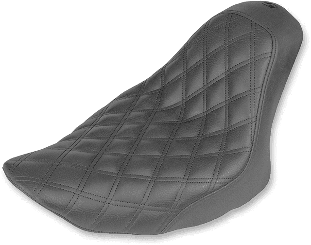 SADDLEMEN 0802-0913 Renegade™ Solo Seat - Lattice Stitched - Black - FL/FX '06-'17