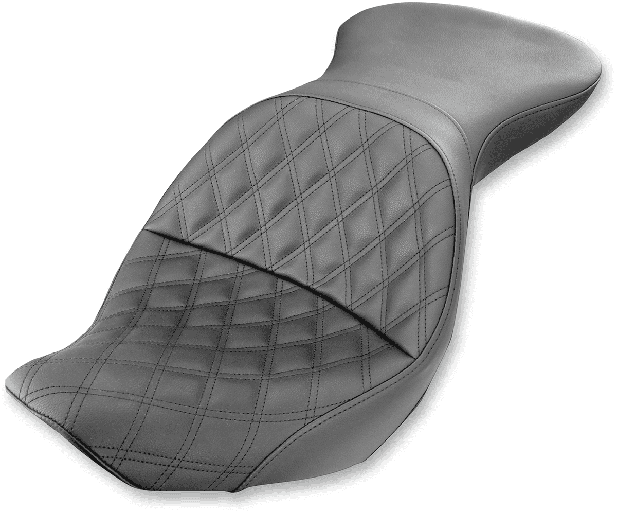 SADDLEMEN 0802-0917 Explorer Seat - Lattice Stitched - FLSTC '06-'17