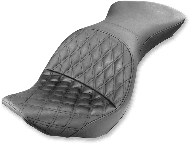 SADDLEMEN 0802-0918 Explorer Seat - Lattice Stitched - FXST/FLST '06-'17