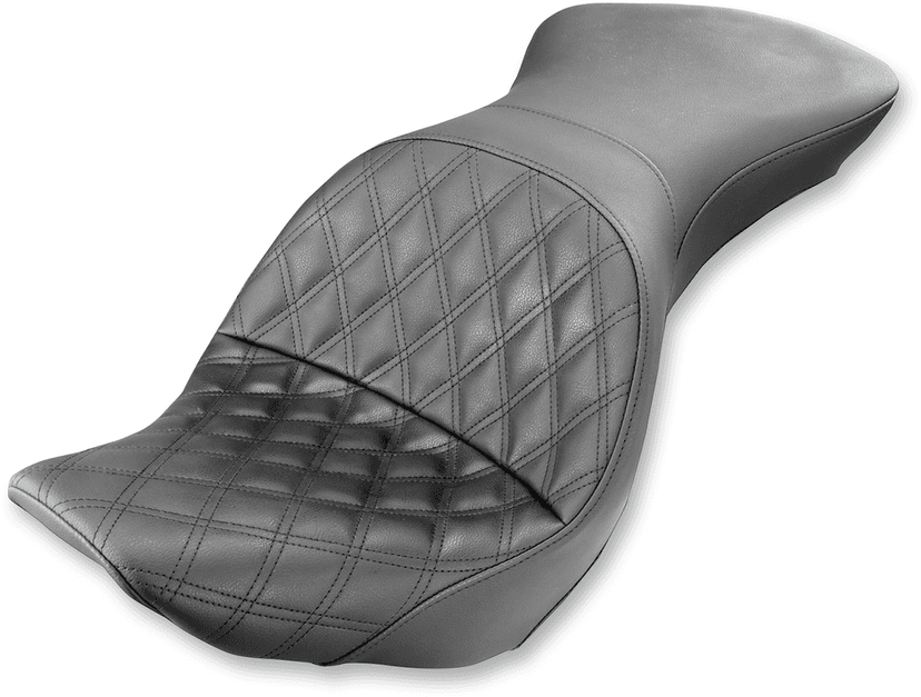 SADDLEMEN 0802-0918 Explorer Seat - Lattice Stitched - FXST/FLST '06-'17