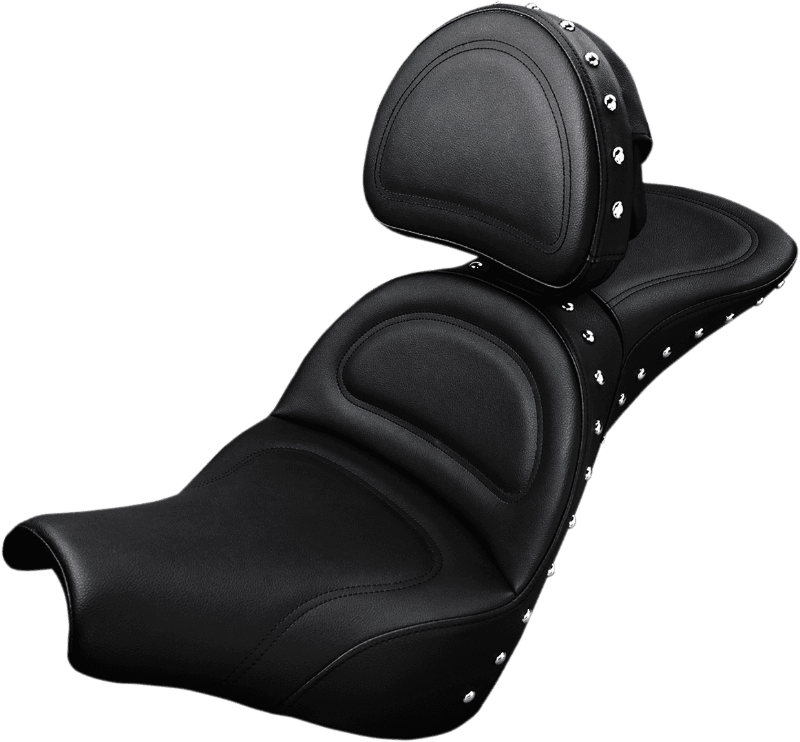 SADDLEMEN 0802-0958 Explorer Special Seat - Studded - w/ Backrest - FXBB/FXST '18-'24