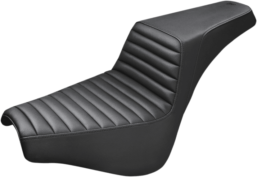 SADDLEMEN 0802-0961 Step-Up Seat - Front Tuck-n-Roll - Black - FX '18-'24