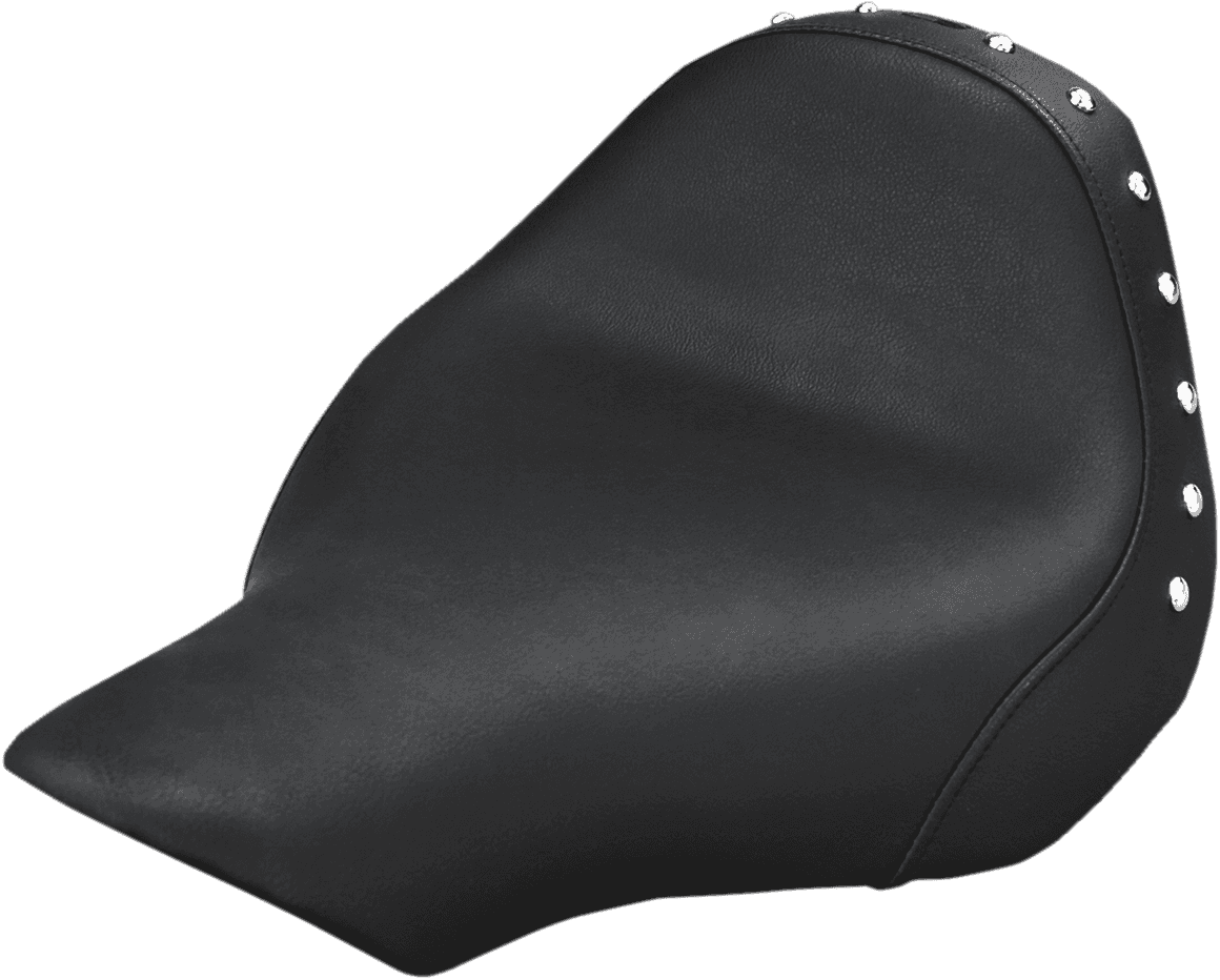 SADDLEMEN 0802-0968 Seat - Renegade™ Solo - Black - Studded - FXSB '13-'17