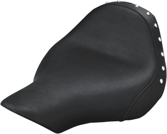 SADDLEMEN 0802-0968 Seat - Renegade™ Solo - Black - Studded - FXSB '13-'17