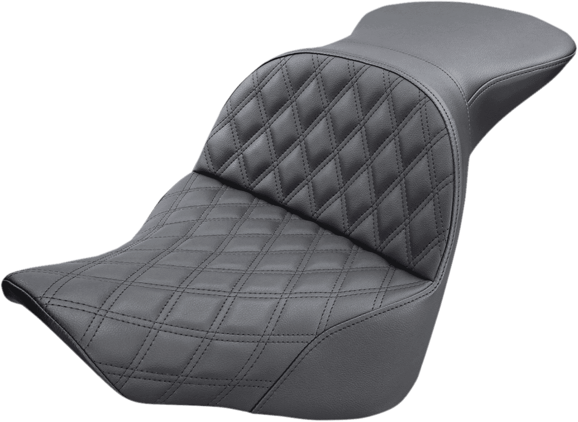 SADDLEMEN 0802-1022 Explorer Seat - Lattice Stitched - FL/FX '18-'24