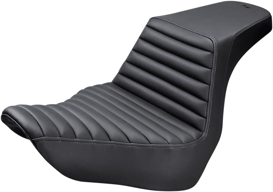 SADDLEMEN 0802-1034 Step-Up Seat - Front Tuck-n-Roll - Black