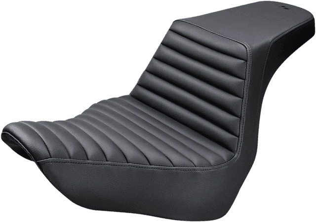 SADDLEMEN 0802-1034 Step-Up Seat - Front Tuck-n-Roll - Black