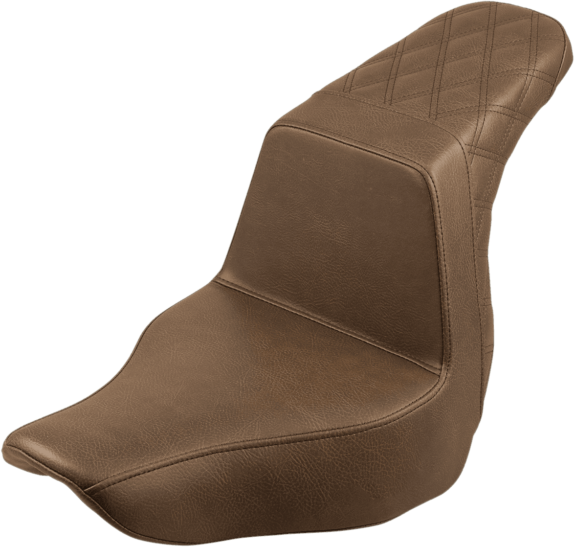 SADDLEMEN 0802-1038 Step-Up Seat - Rear Lattice Stitch - Brown