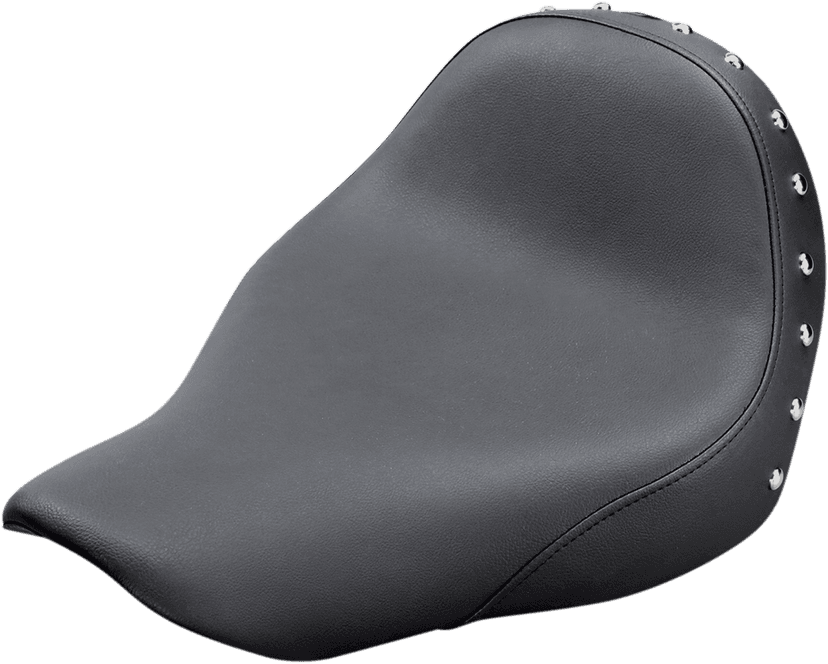 SADDLEMEN 0802-1042 Seat - Renegade™ Solo - Black - Studded - FL/FX '18-'24