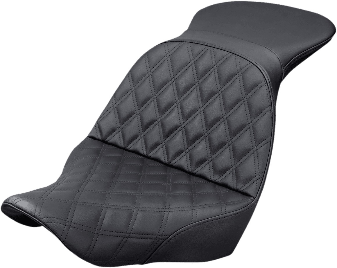 SADDLEMEN 0802-1047 Explorer Seat - Lattice Stitched - FX/FL '18-'24