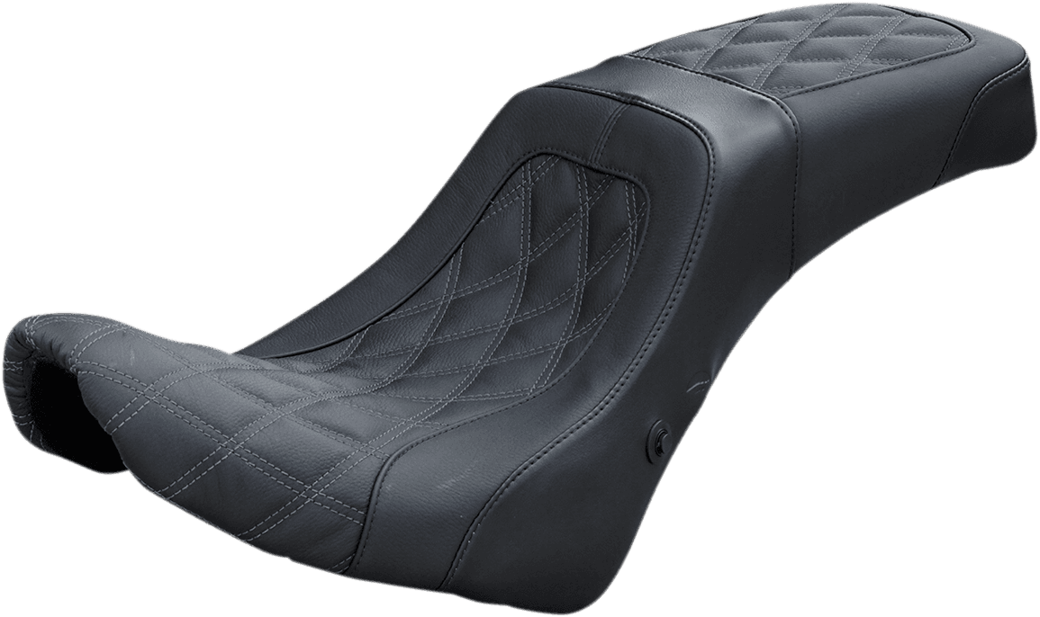 DANNY GRAY 0802-1070 Airhawk Weekday 2Up XL Seat - no Backrest Receptacle - Diamond Stitch - Air - FL/FXBB '18-'23