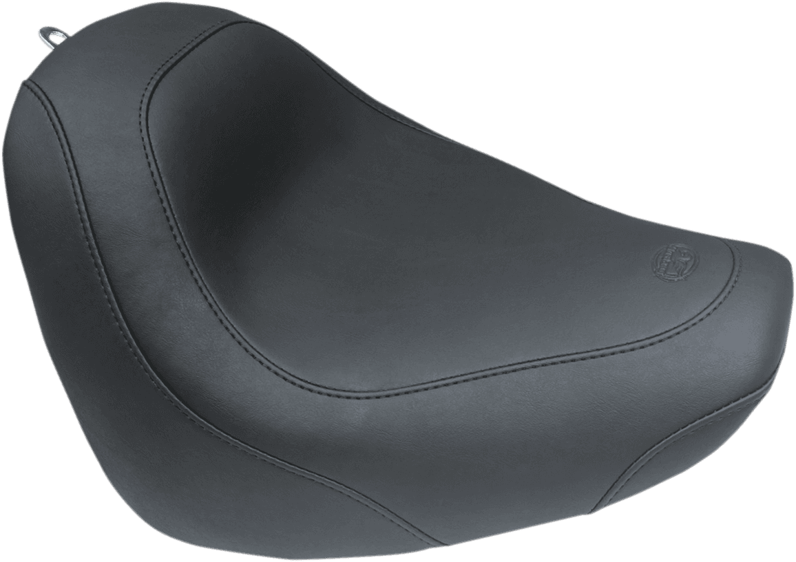 MUSTANG 0802-1081 Seat - Wide Tripper™ Solo - without Backrest - Smooth - Black