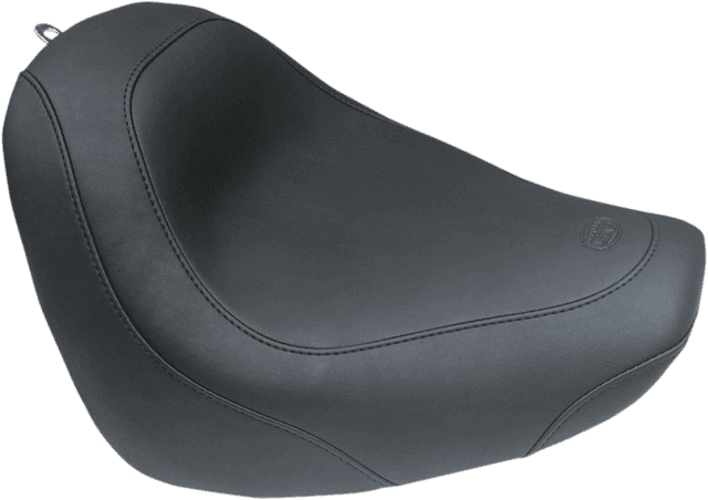 MUSTANG 0802-1081 Seat - Wide Tripper™ Solo - without Backrest - Smooth - Black