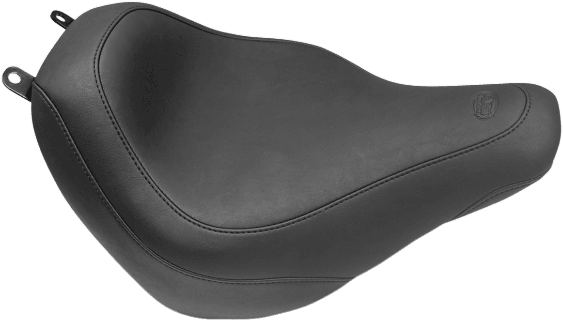 MUSTANG 0802-1100 Seat - Wide Tripper™ Solo - without Backrest - Smooth - Black