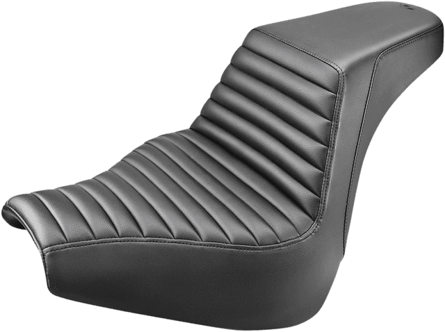 SADDLEMEN 0802-1168 Step-Up Seat - Front Tuck-n-Roll - Black - FXBR/S '18-'20