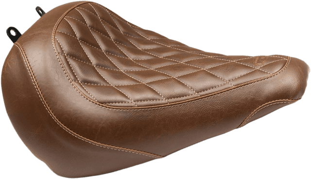 MUSTANG 0802-1234 Seat - Wide Tripper™ Solo - without Backrest - Diamond - Brown