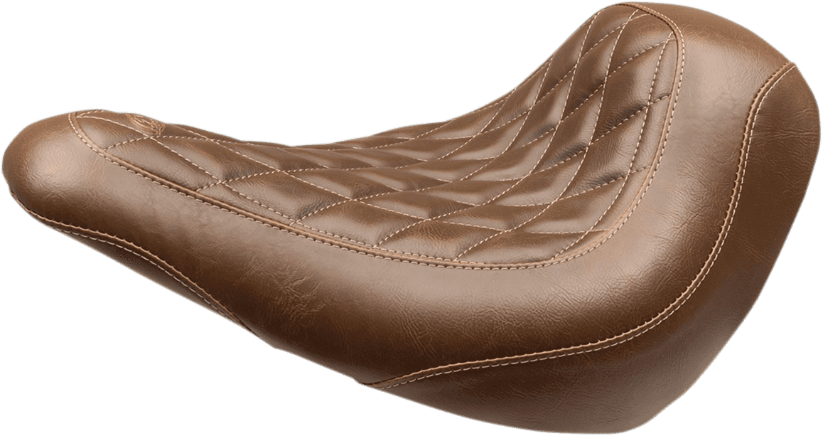 MUSTANG 0802-1246 Seat - Wide Tripper™ Solo - without Backrest - Diamond - Brown