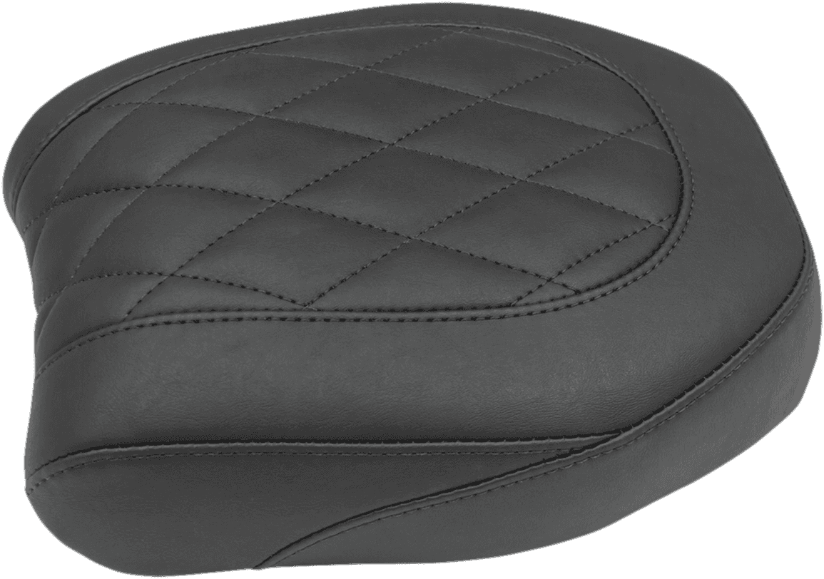 MUSTANG 0802-1262 Wide Tripper Rear Seat - Diamond - Black - FXDF '14-'17