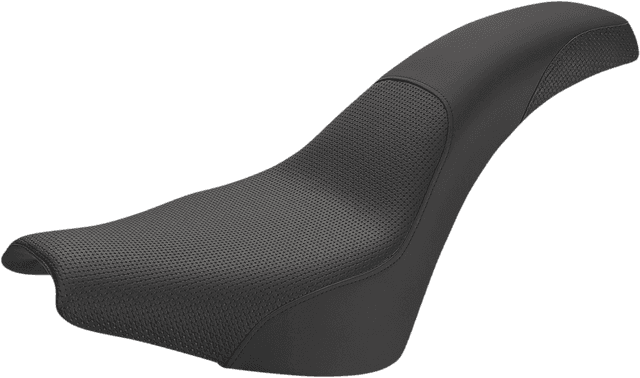 SADDLEMEN 0802-1276 Profiler™ Basketweave Seat - Black - FXBB/FXST '18-'24
