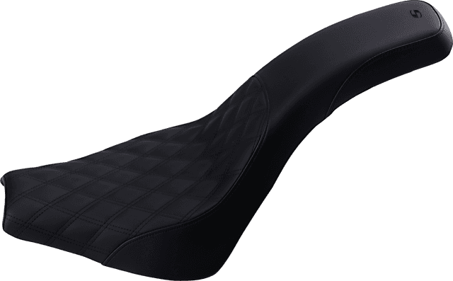 SADDLEMEN 0802-1291 Profiler Seat - Front Lattice/Rear Smooth - Black - FX '18-'24 — image 1 of 2