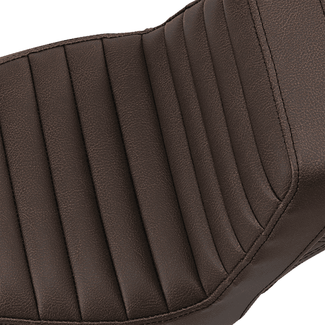 SADDLEMEN 0802-1378 Step-Up Seat - Front Tuck-n-Roll/Rear Lattice Stitch - Brown — image 2 of 2