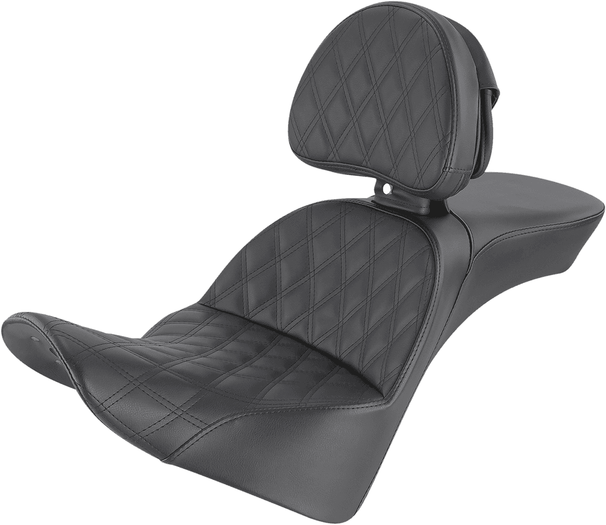 SADDLEMEN 0802-1412 Explorer Seat - Lattice Stitched - Backrest - FL '18-'24