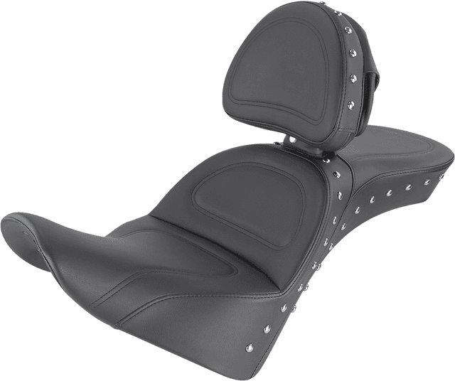 SADDLEMEN 0802-1415 Explorer Special Seat - Studded - w/ Backrest - FL '18-'24
