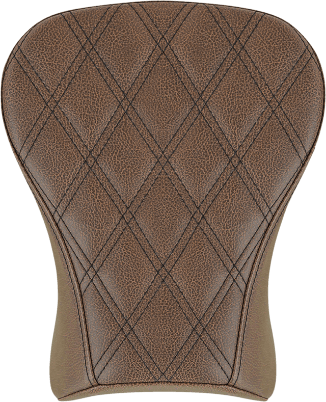 SADDLEMEN 0802-1427 Renegade™ Pillion Pad - Touring - Lattice Stitched - Brown - FLSB/FXLR '18-'24