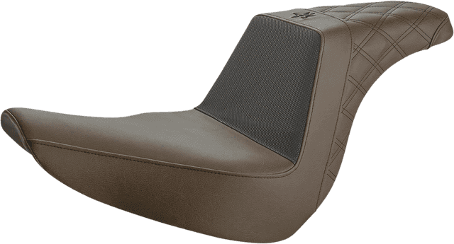 SADDLEMEN 0802-1443 Unknown Industries Seat - Front Carbon Fiber/Black Gripper Lumbar/Rear Lattice - FL/FX '18-'23 — image 2 of 2