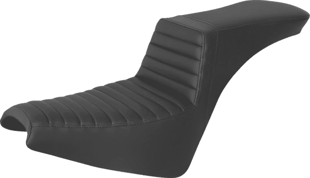 SADDLEMEN 0802-1456 Step-Up Seat - Front Tuck-n-Roll - Black