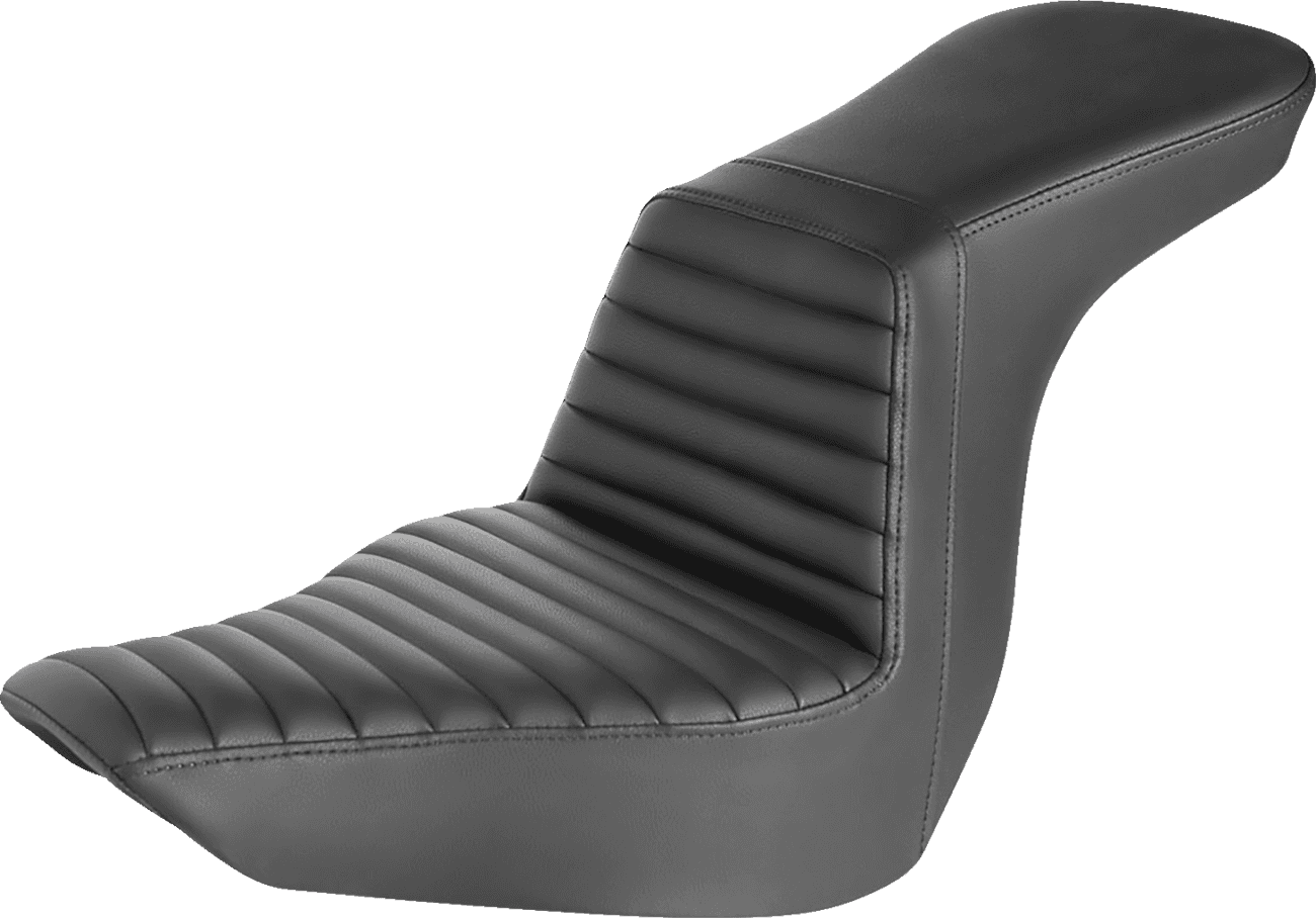 SADDLEMEN 0802-1460 Step-Up Seat - Front Tuck-n-Roll - Black
