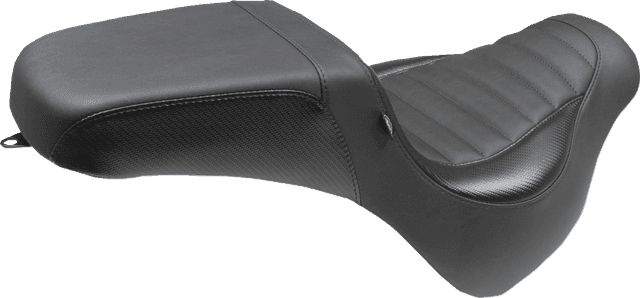 MUSTANG 0802-1506 Squareback Seat - Black - Tuck-n-Roll - Fat Bob '18-'23 — image 2 of 2