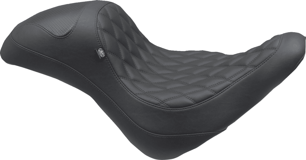 MUSTANG 0802-1508 Extreme Fastback - Black - Double Diamond - Fat Boy '18-'23