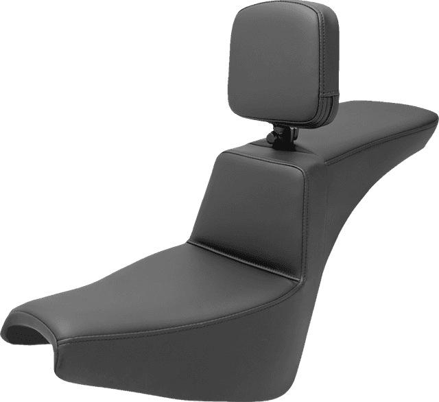 SADDLEMEN 0802-1522 Tour Step-Up Seat - Rider Backrest - Plain - FXBB/FXST '18-'24