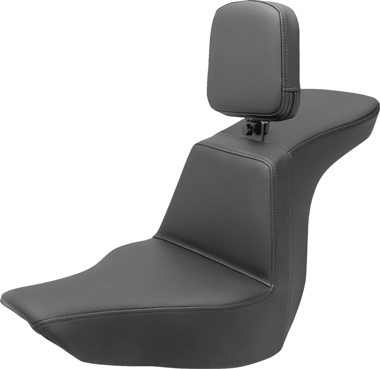 SADDLEMEN 0802-1526 Tour Step-Up Seat - Rider Backrest - Plain - FLSB/FXLR '18-'24
