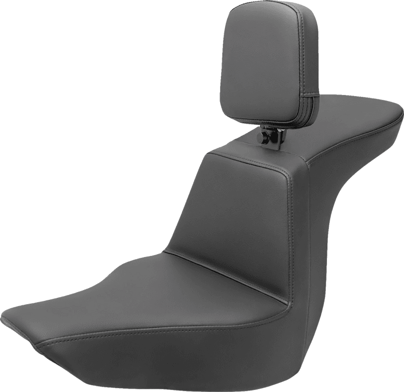 SADDLEMEN 0802-1526 Tour Step-Up Seat - Rider Backrest - Plain - FLSB/FXLR '18-'24