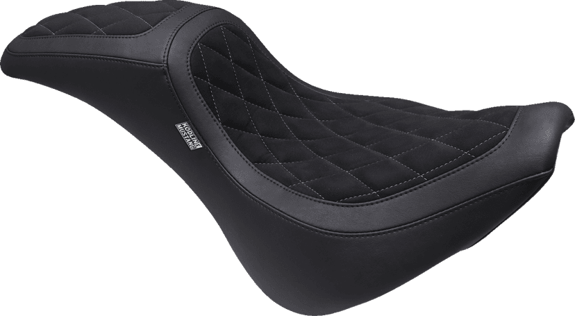 MUSTANG 0802-1558 Signature Series Fastback™ - Vinyl/Alcantara® - Diamond Stitch w/ Gun Metal Thread - FX '18-'25 — image 1 of 2