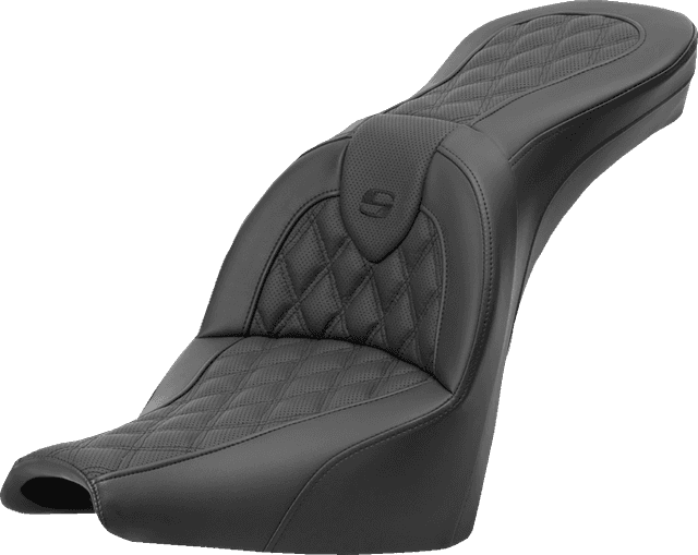SADDLEMEN 0802-1559 Roadsofa™ Seat - Lattice Stitch - without Backrest - FXBB/FXST '18-'24