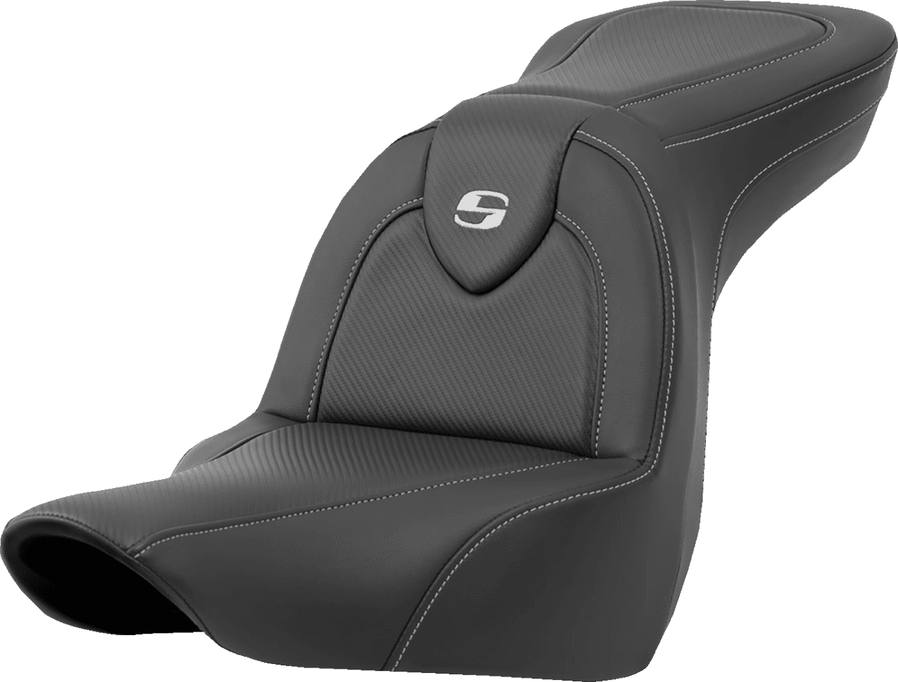 SADDLEMEN 0802-1567 Roadsofa™ Seat - Carbon Fiber - without Backrest - FXLR/FLSB '18-'25