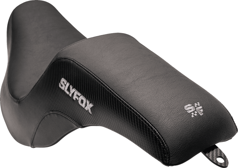 SLYFOX 0802-1590 Lowrider Drifter Seat - Gray Logo - Smooth Vinyl - Carbon Fiber - FXLR/FLSB '18-'24 — image 5 of 5