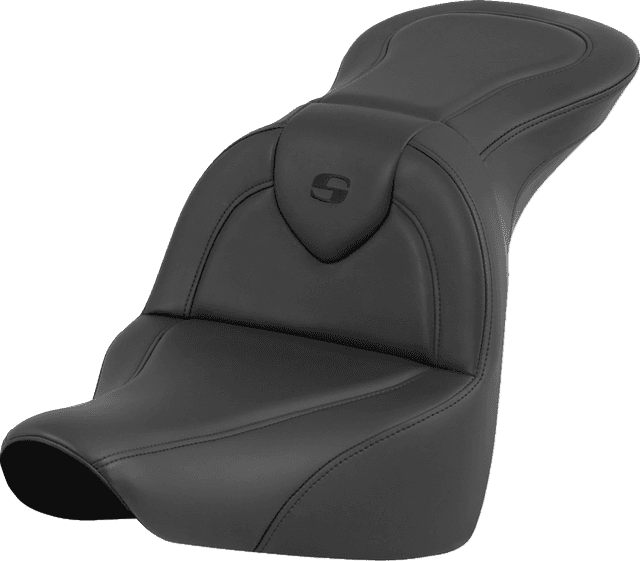 SADDLEMEN 0802-1619 RoadSofa™ Seat - Black - without Driver Backrest - FLFB/FXBR '18-'24