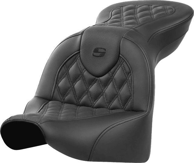 SADDLEMEN 0802-1622 Roadsofa™ Seat - without Backrest - Lattice Stitch - FXBR/S '18-'20