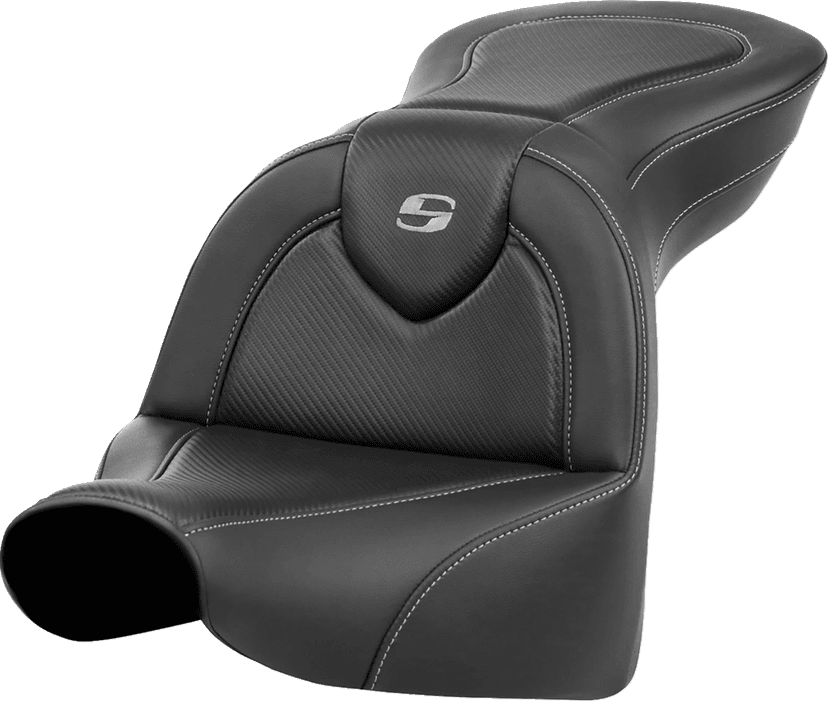 SADDLEMEN 0802-1624 Roadsofa™ Seat - without Backrest - Carbon Fiber - FXBR/S '18-'20