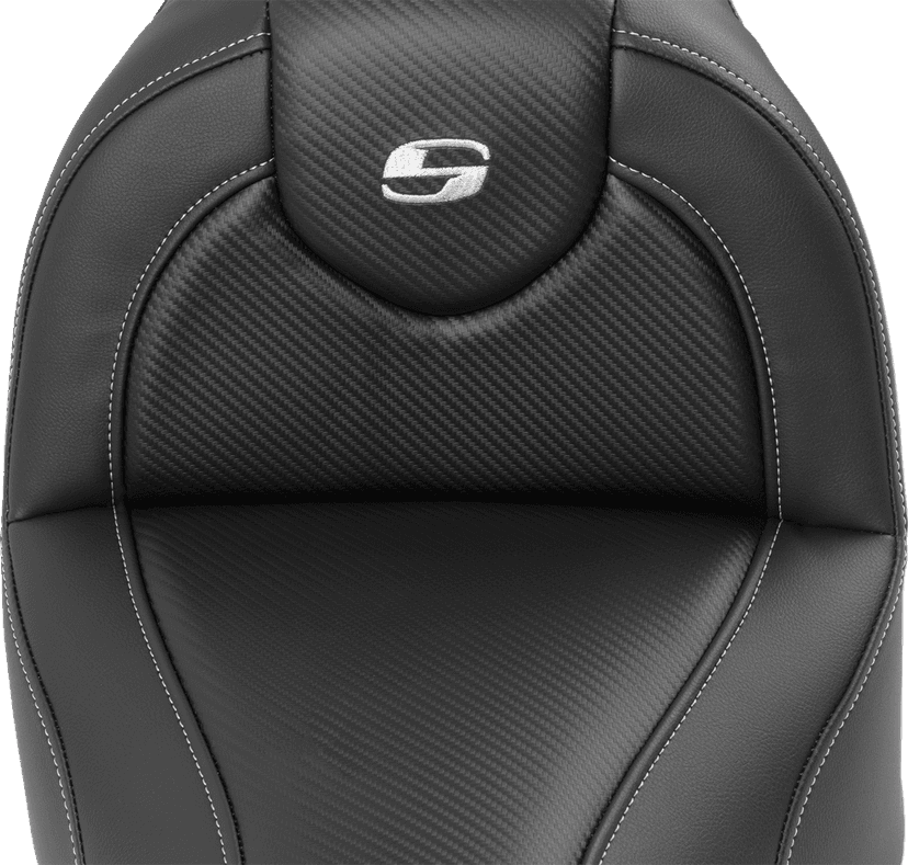 SADDLEMEN 0802-1625 Roadsofa™ Seat - with Backrest - Carbon Fiber - FXBR/S '18-'20 — image 4 of 5