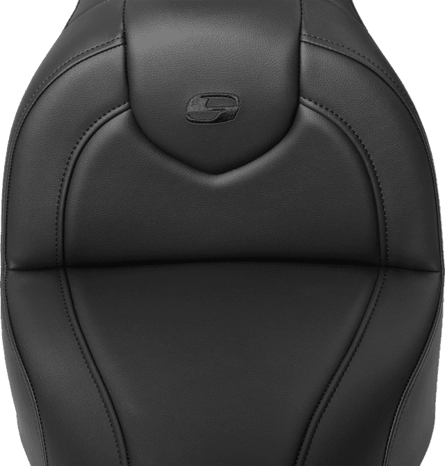 SADDLEMEN 0802-1627 RoadSofa™ Seat - with Backrest - Black Stitch - FXBR/S '18-'20 — image 5 of 5