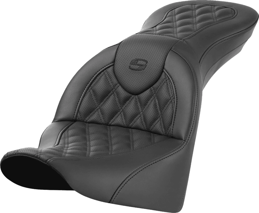 SADDLEMEN 0802-1628 Roadsofa™ Seat - without Backrest - Lattice Stitch - FL '18-'24