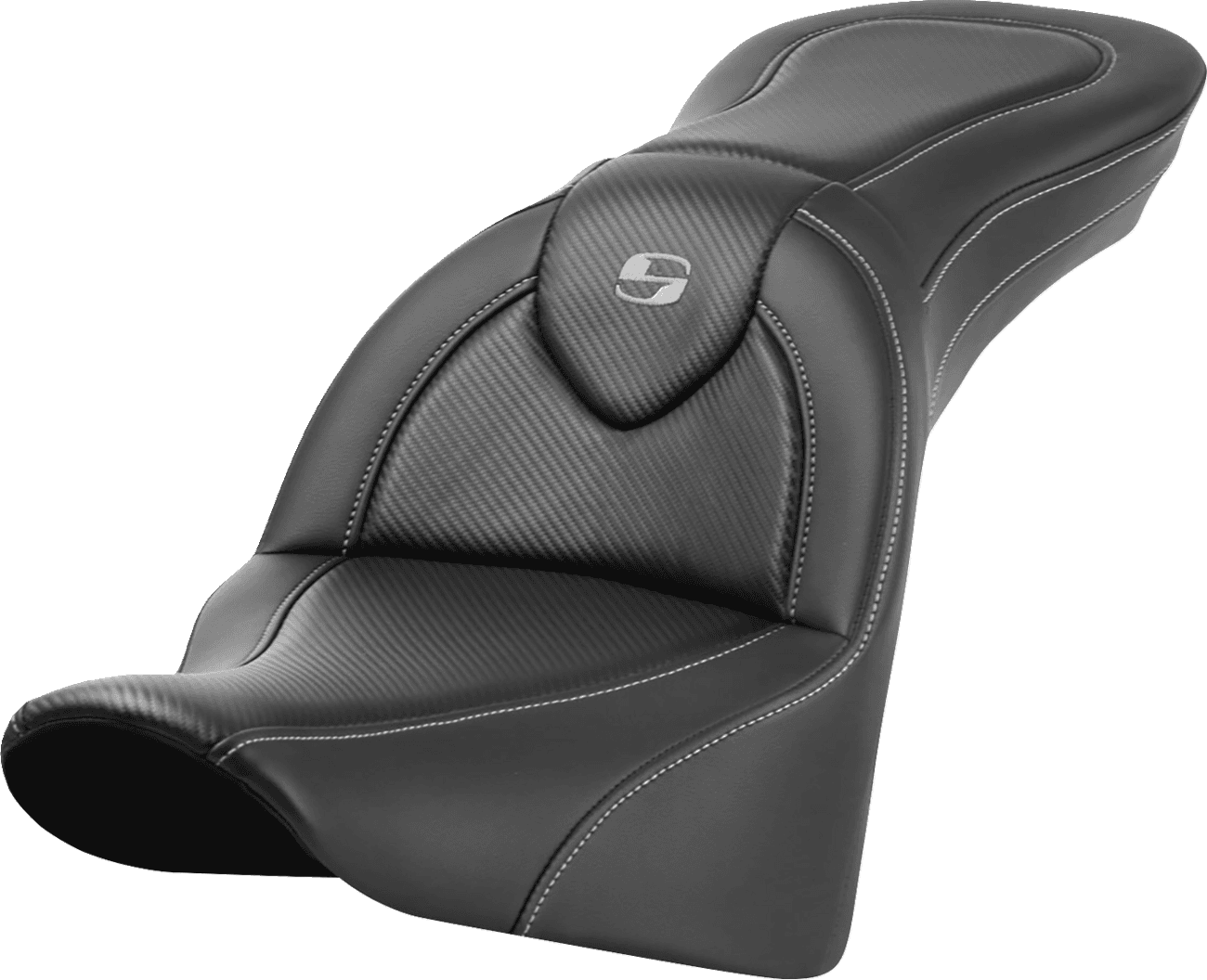 SADDLEMEN 0802-1630 Roadsofa™ Carbon Fiber Seat - Without Backrest - FL '18-'24