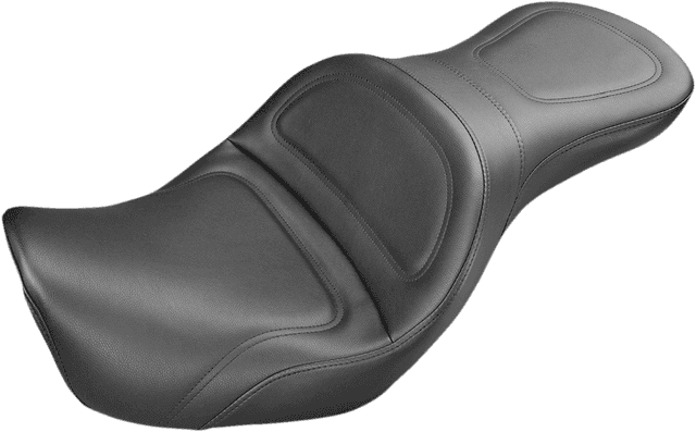SADDLEMEN 0803-0314 Seat - Explorer™ - Without Backrest - Stitched - Black - Dyna '06-'17 — image 1 of 2